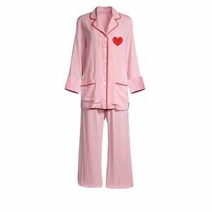NEW TOSS DESIGNS women's heart pant set in pink